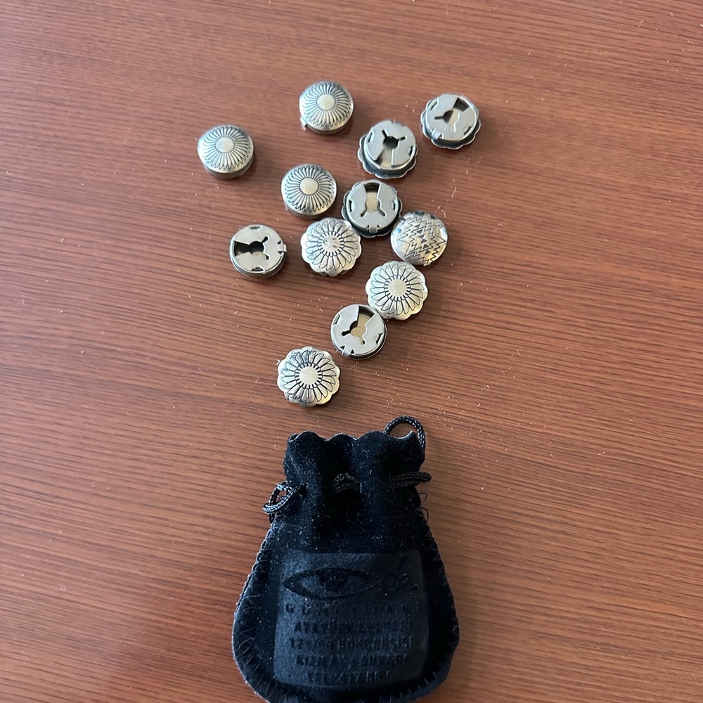 Sterling silver button covers